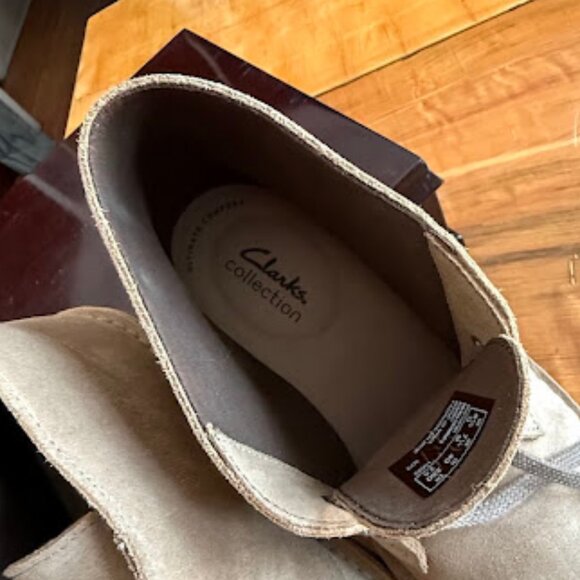 Clarks | Mens Suede‎ Tan Bushacre Shoes 7.5M - Picture 4 of 9